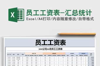 2025年员工工资表-汇总统计