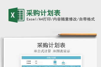 2025年采购计划表