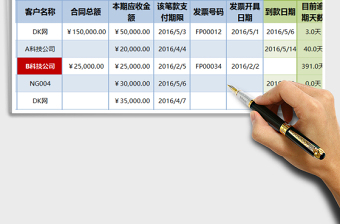 2024年应收账款跟踪监控工具（可视化，灵活设置账期提示）免费下载