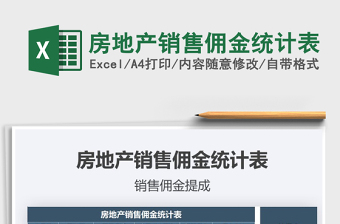 2025年房地产销售佣金统计表