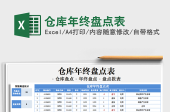 2025年仓库年终盘点表