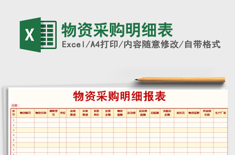 2025采购excel表格大全模板