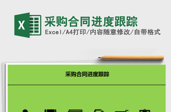 2024年采购合同进度跟踪