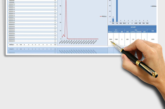 2025年财务管理收支表（自动生成图表）