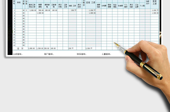 2025年工资表(四行工资表头）