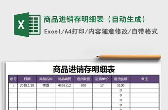 2025年商品进销存明细表（自动生成）