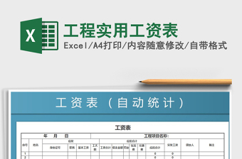 2025年工程实用工资表