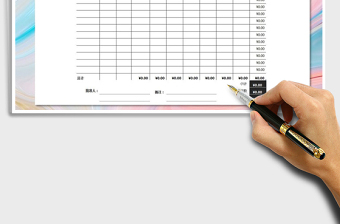 2025年个人财务账目零用金报销单