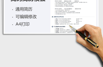 2025年应届生财务会计简约简历模板