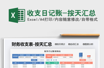 2025年收支日记账-按天汇总