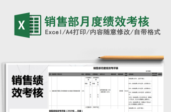 2025年销售部月度绩效考核