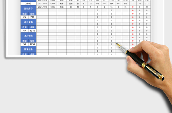 2025年进销存库存商品明细账带公式
