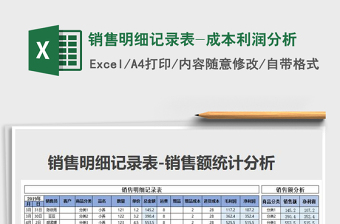 2025年销售明细记录表-成本利润分析