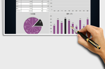 销售地区数据分析图表模板