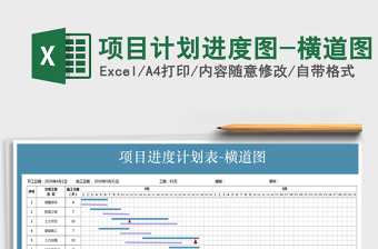 2024年项目计划进度图-横道图免费下载