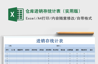 2025年仓库进销存统计表（实用版）