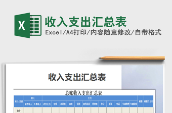 2025年收入支出汇总表