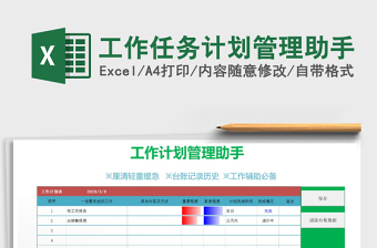 2025年工作任务计划管理助手