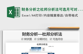 2024年财务分析之杜邦分析法可选月可对比