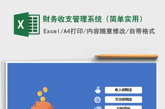 2025年财务收支管理系统（简单实用）