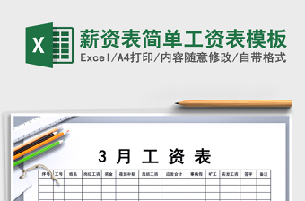 2025年薪资表简单工资表模板