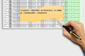 2025年自动化月份考勤工资表