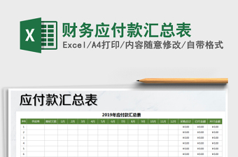 2025财务excel表格大全汇总