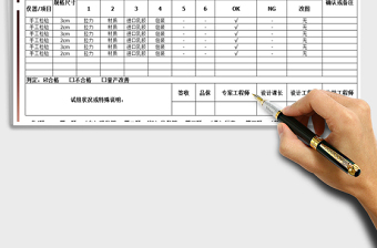 2025年样品确认检验记录表