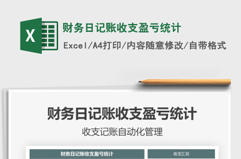 2025财务亏盈excel表格图片大全
