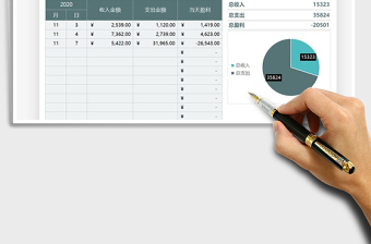 2025年财务日记账收支盈亏统计