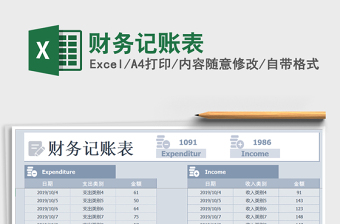 2025年财务记账表