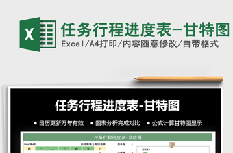 任务行程进度表-甘特图