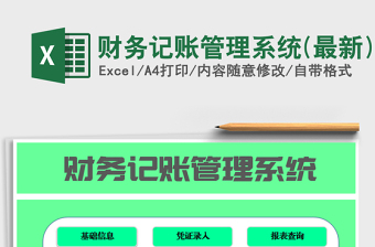 2024年财务记账管理系统(最新)