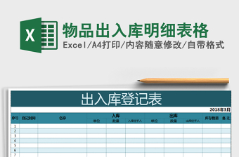 2025年物品出入库明细表格