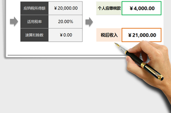 2024年劳务报酬个税计算器免费下载