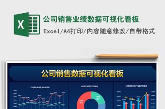 2024年公司销售业绩数据可视化看板