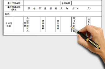 2025年工程用款申请单和审请单