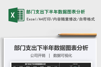 2025年部门支出下半年数据图表分析
