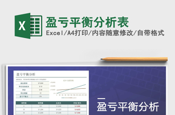 2024年盈亏平衡分析表免费下载