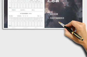 2025年资产估算申报分类汇总表