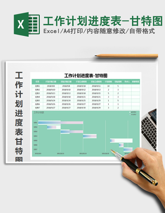 2025年工作计划进度表-甘特图