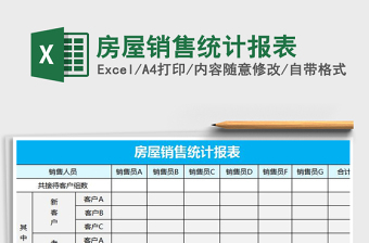 2025年房屋销售统计报表