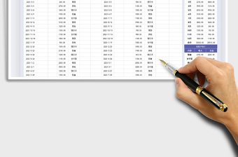 2025年财务收支表-公司个人家庭记账表