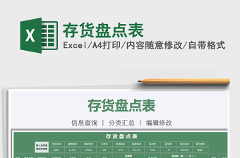 2025年存货盘点表