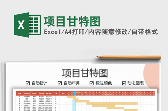 2024年项目甘特图免费下载