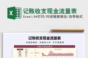 2025年记账收支现金流量表