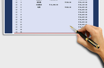 2025年现金流水账-自动计算表格