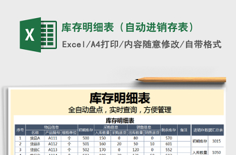 2025进库存excel表格图片大全