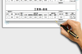 2024年自动工资条—工资表免费下载