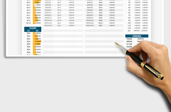 2025年财务日记账收支表（各项汇总）